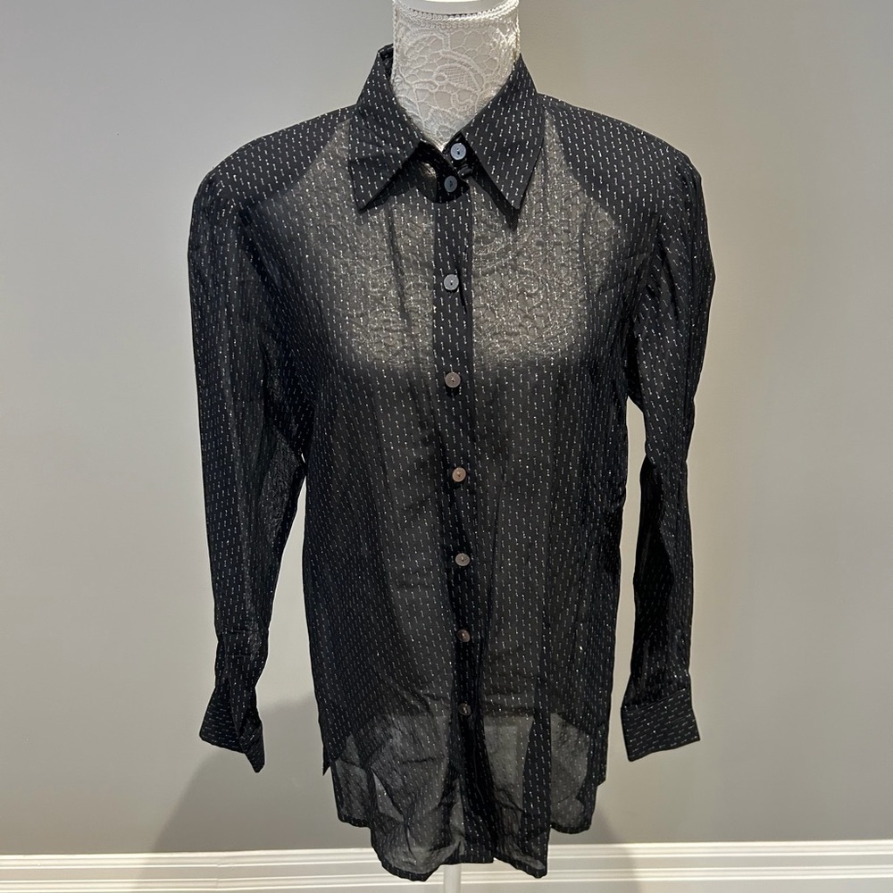 Black Sheer Shirt